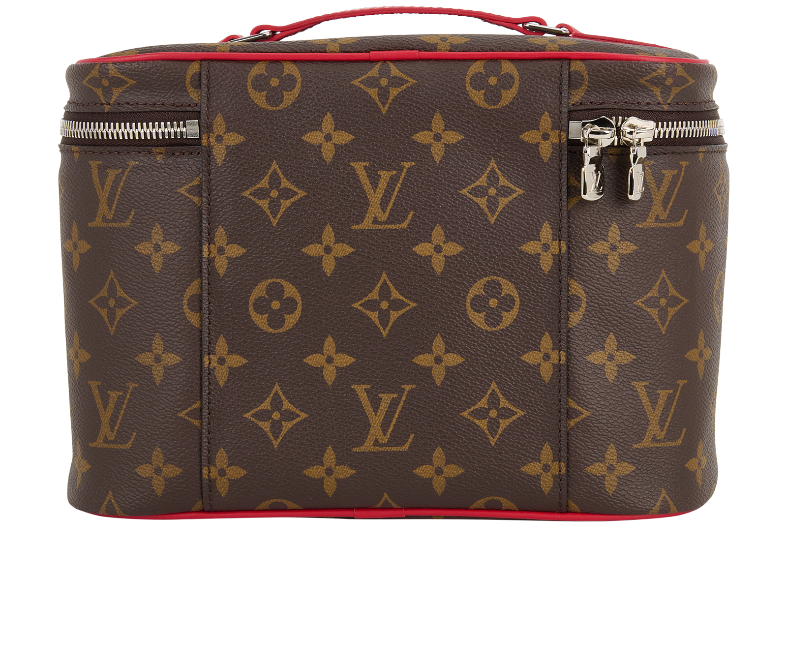 Louis Vuitton Nice BB Toiletry Bag, &pound;650, Accessories, Brown/Red, Canvas, Back view
